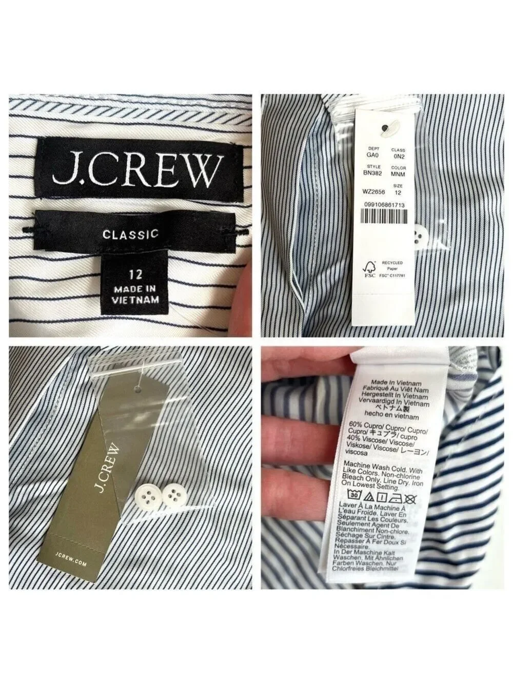 J. Crew Limited Edition Classic Fit Drapey Cupro Blouse